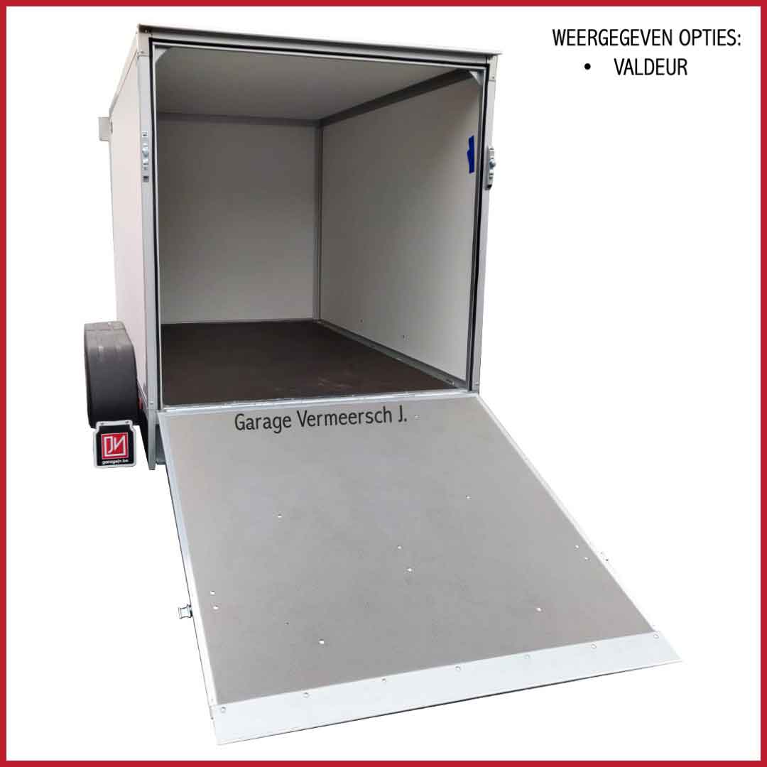 Afbeelding van Gesloten 300 l x 150 b x 150 h dubbel as 